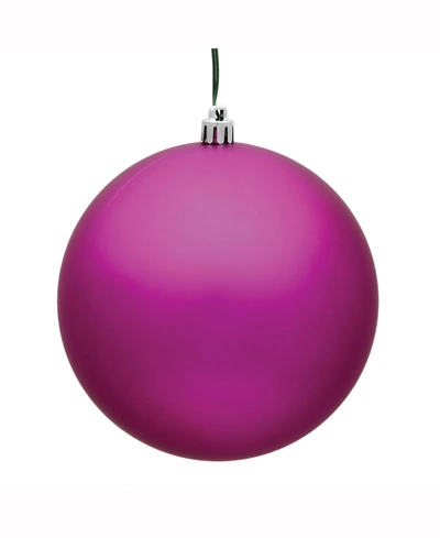 Vickerman 8" Fuchsia Matte Uv Treated Ball Christmas Ornament