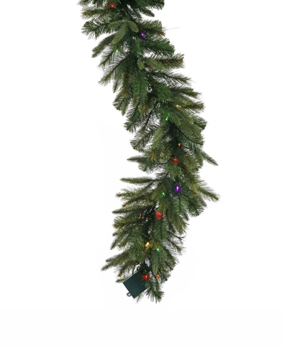 Vickerman 6 Ft Cashmere Garland 30 Multi-colored Led Battery Operated Lights