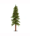 Vickerman 4 Ft Alpine Artificial Christmas Tree, Featuring 337 Pvc Tips And 100 Warm White Dura-lit Led Lights