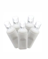 Vickerman 50 Pure White Wide Angle Led Light On White Wire, 25' Christmas Light Strand