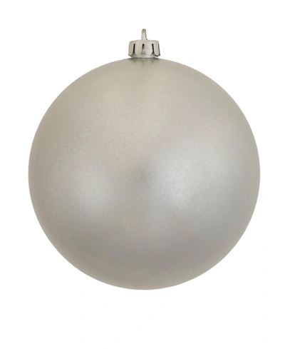 Vickerman 12" Silver Candy Ball Christmas Ornament