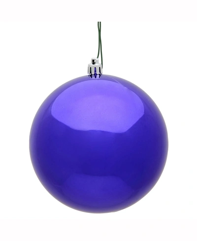 Vickerman 2.4" Purple Shiny Uv Treated Ball Christmas Ornament