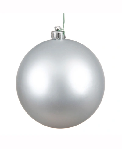 Vickerman 15.75" Silver Matte Ball Christmas Ornament