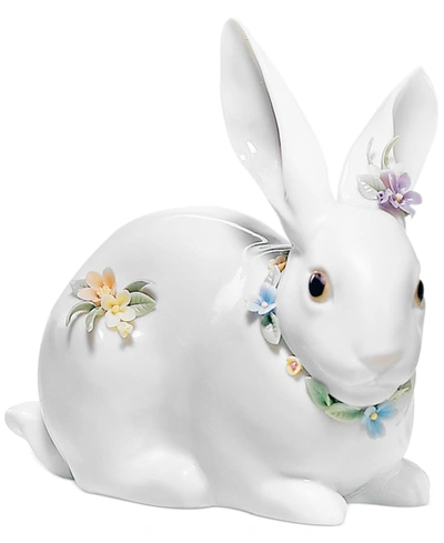 Lladrò Collectible Figurine, Attentive Bunny With Flowers