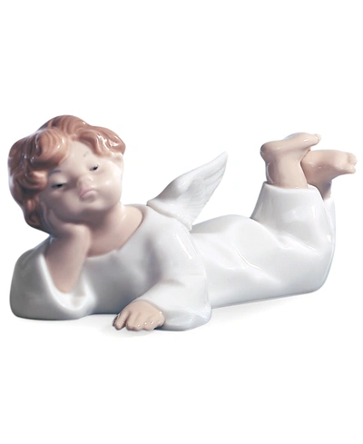 Lladrò Collectible Figurine, Angel Laying Down