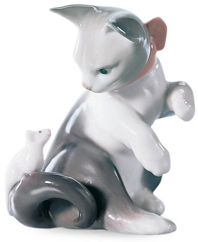 Lladrò Collectible Figurine, Cat And Mouse