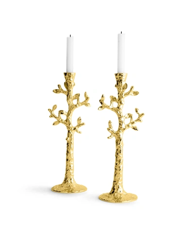 Michael Aram Tree Of Life Candle Holder Set Of 2 Gold