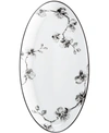 MICHAEL ARAM DINNERWARE, BLACK ORCHID OVAL PLATTER