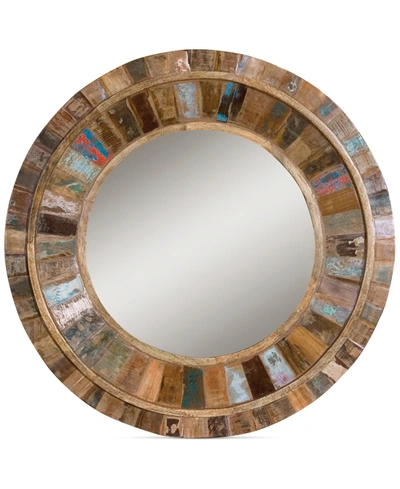 Uttermost Jeremiah Round Wood Mirror