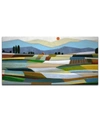 Ready2hangart , 'fertile Pasture' Abstract Canvas Wall Art, 18x36" In Multi