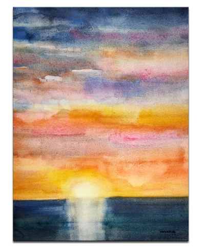 Ready2hangart 'beautiful Sunset' Canvas Wall Art, 40x30" In Multicolor