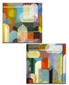 Ready2hangart 'shapes I/ii' 2 Piece Canvas Wall Art Set, 20x20" In Multicolor