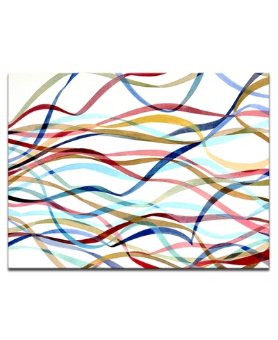 Ready2hangart 'ribbon' Abstract Canvas Wall Art, 20x30" In Multi