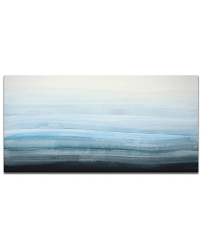 Ready2hangart , 'ocean Depths' Abstract Canvas Wall Art, 18x36" In Multi