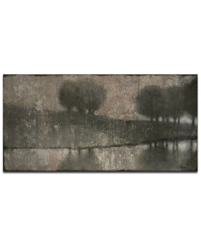 Ready2hangart , 'gray Banks' Abstract Canvas Wall Art, 30x60" In Multi