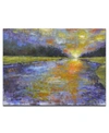 Ready2hangart , 'ravine Sunset' Abstract Landscape Canvas Wall Art, 20x30" In Multi
