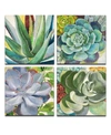 Ready2hangart 'botanical Bliss' 4 Piece Floral Canvas Wall Art Set, 24x24" In Multi
