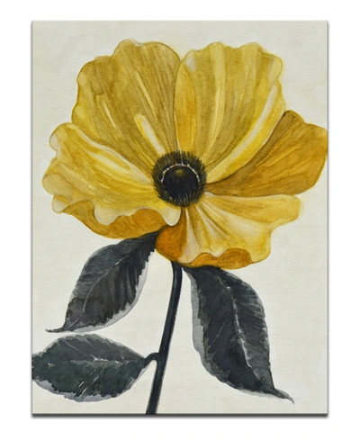 Ready2hangart , 'elegant Poppy Iv' Yellow Floral Canvas Wall Art, 30x20" In Multi