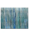 Ready2hangart 'rain' Abstract Blue Canvas Wall Art, 20x30" In Multi