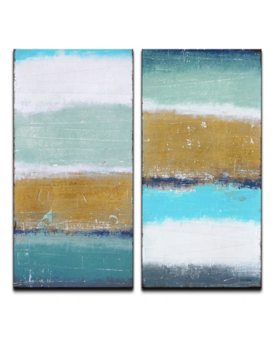Ready2hangart 'shores' 2 Piece Abstract Canvas Wall Art Set, 40x40" In Multi