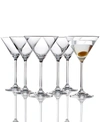 Lenox Tuscany Martini Glasses 6 Piece Value Set In Clear