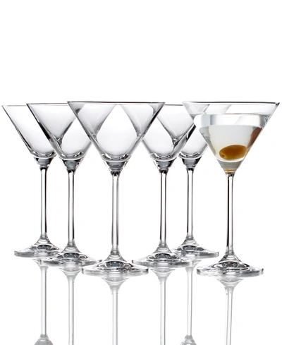 Lenox Tuscany Martini Glasses 6 Piece Value Set In Clear