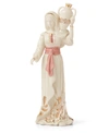 Lenox First Blessing Nativity Woman & Water Jug Figurine In Ivory With Color Jewel Tone And Gold Acc