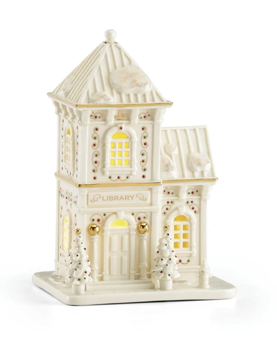 Lenox Mistletoe Park Library In Ivory With Color Jewel Tone And Gold Acc