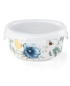 Lenox Butterfly Meadow Kitchen Round Store & Serve, Created For Macy's In White Body W/pastel Floral And Botanical