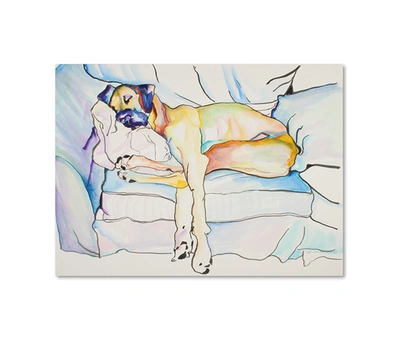 Trademark Global Pat Saunders-white 'sleeping Beauty' 18" X 24" Canvas Wall Art