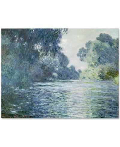 Trademark Global 'branch Of The Seine Near Giverny' By Claude Monet 24" X 32" Canvas Print