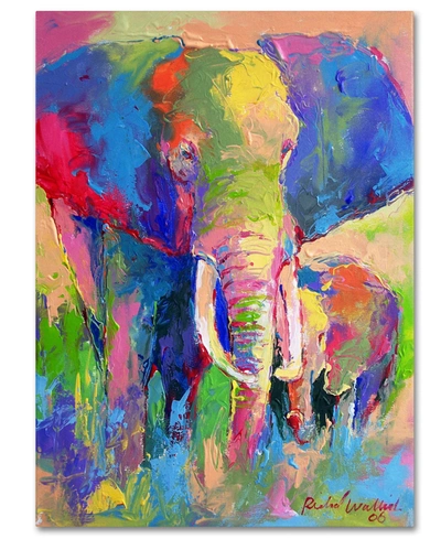 Trademark Global Richard Wallich 'elephant 1' Canvas Art In No Color