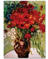 Trademark Global Vincent Van Gogh 'dasies & Poppies' Canvas Art In No Color