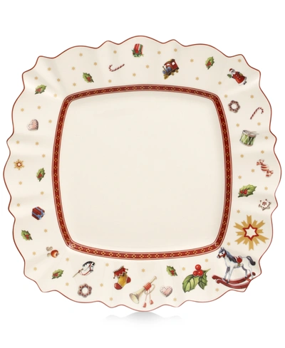 VILLEROY & BOCH TOY'S DELIGHT SQUARE WHITE DINNER PLATE