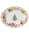 ROYAL ALBERT OLD COUNTRY ROSES HOLIDAY OVAL PLATTER