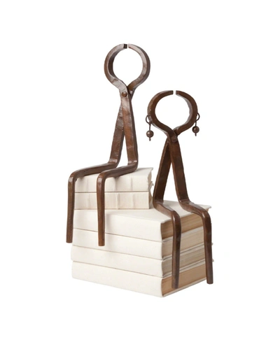 Global Views Iron Sitting Couple In Brown