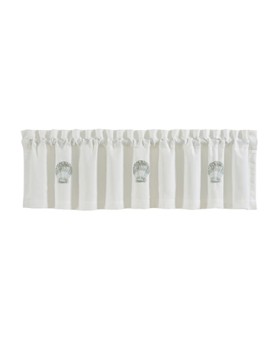 Royal Court Water's Edge Window Valance In Aqua