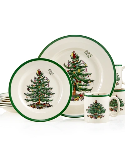 Spode Christmas Tree 12-pc. Dinnerware Set, Service For 4