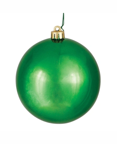 Vickerman 12" Green Shiny Ball Christmas Ornament
