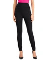 INC INTERNATIONAL CONCEPTS PETITE CROSSOVER-WAIST SKINNY PANTS, CREATED FOR MACY'S