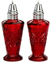 Godinger Red Dublin Salt And Pepper Shaker Set In Red