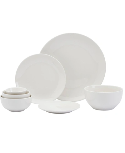 Tabletops Unlimited Inspiration By Denmark Round Coupe 42 Pc. Dinnerware Set, Service For 6 In White