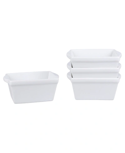 Bia Mini Loaf Pans, Set Of 4 In White