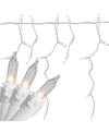 Northlight Set Of 100 Clear Mini Icicle Incandescent Christmas Lights 3" Spacing In Clear