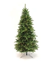 PERFECT HOLIDAY 7.5' PRE-LIT PENCIL SLIM CHRISTMAS TREE WITH WARM WHITE LED LIGHTS