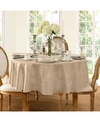 Elrene Barcelona Damask Oval Tablecloth, 60" X 84" In Beige (ecr