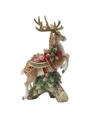 FITZ AND FLOYD FITZ AND FLOYD HOLIDAY HOME LEAPING DEER CANDLE HOLDER