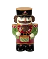 Certified International Holiday Magic Nutcracker 3d Cookie Jar In Red/green