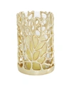 Rosemary Lane Coastal Candle Holder In Gold-tone
