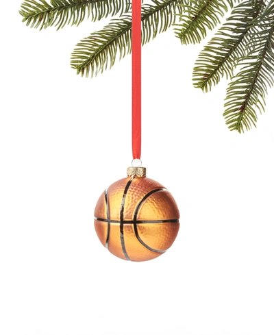 Holiday Lane Sports & Hobbies Basketball Ball Ornament, Created For Macy's